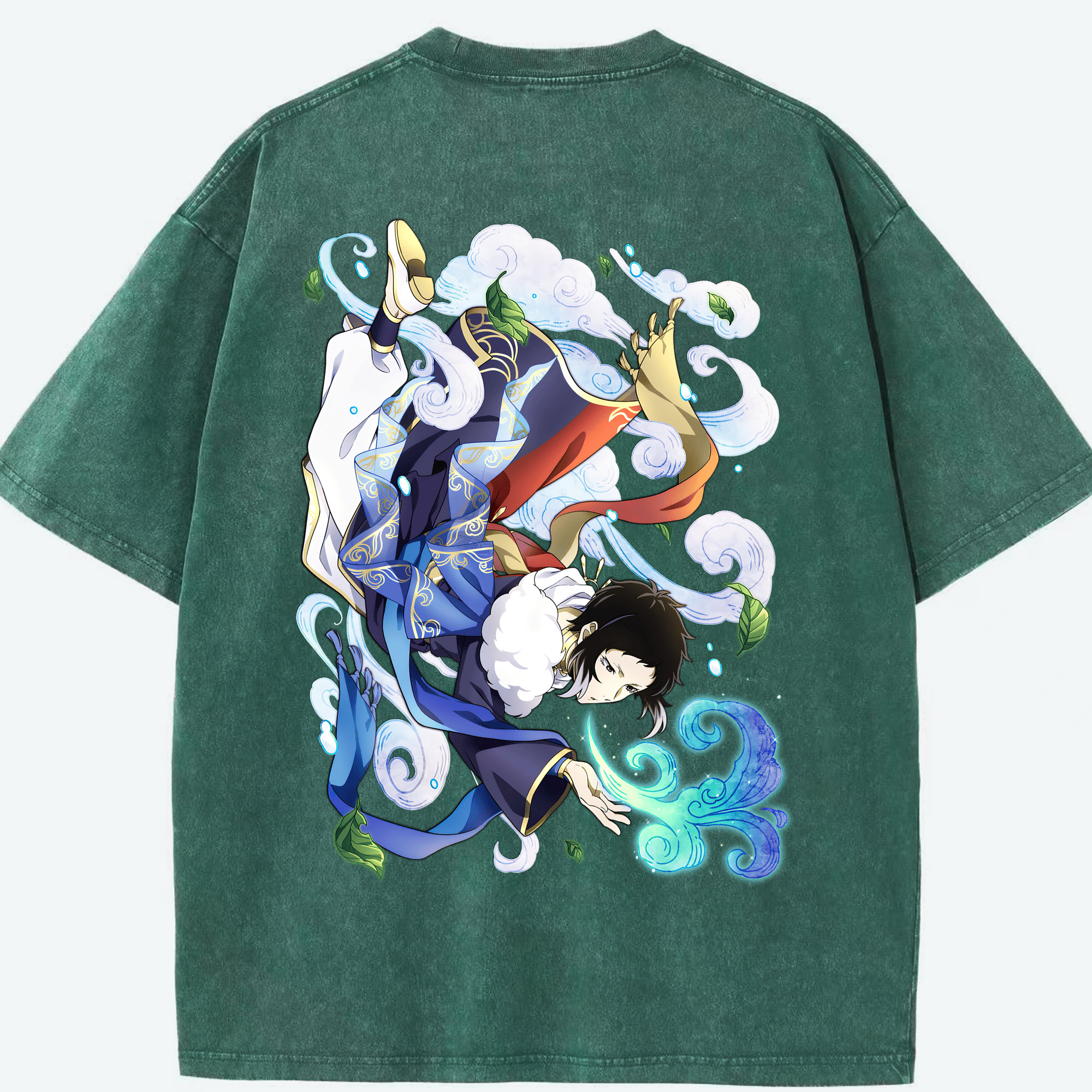 （画像用） 文豪ストレイドッグス Bungo Stray Dogs 綿100% ヴィンテージ風 半袖Tシャツ（背面プリント）